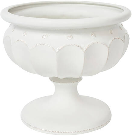 Berry and Thread Whitewash 11" Footed Urn