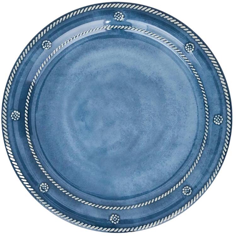 Berry and Thread Whitewash Melamine Dinner Plate