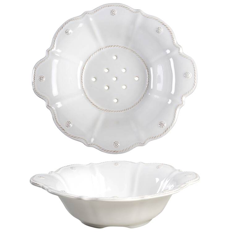 Berry and Thread Whitewash (2 Piece) Drain Set, Colander Only