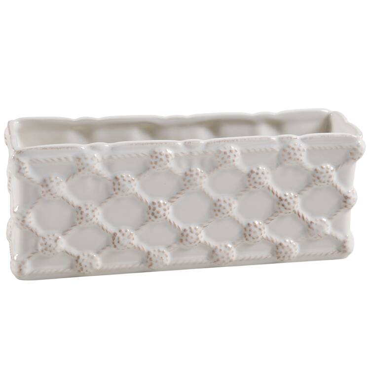 Berry and Thread Whitewash 8" Planter