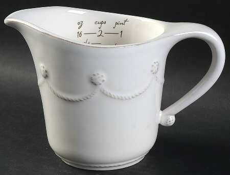 Berry and Thread Whitewash Measuring Cup