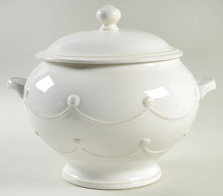 Berry and Thread Whitewash Tureen &  Lid