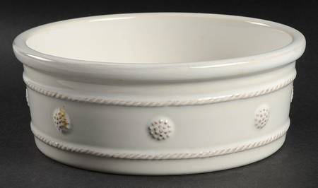 Berry and Thread Whitewash Medium Pet Bowl
