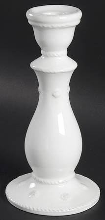 Berry and Thread Whitewash 8" Tall Candlestick