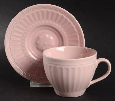Coventry Pink Flat Cup & Saucer Set by JCPenney