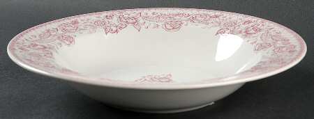 Petite Rose Red Large Rim Soup Bowl by JCPenney
