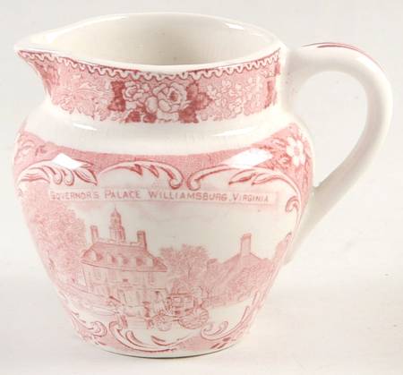 Williamsburg Virginia Red Creamer