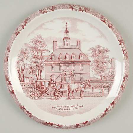 Williamsburg Virginia Red Tea Tile