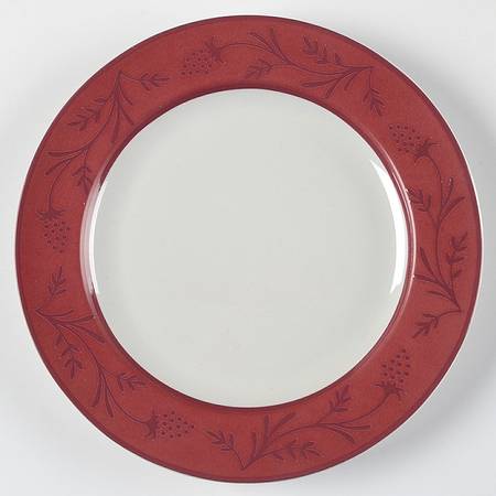 Sweetberry Lane Burgundy Salad Plate