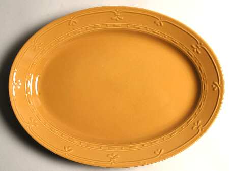 Firenza Dijon Mustard 14" Oval Serving Platter