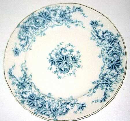 Waldorf Blue Gray (Gold Trim) by Johnson Brothers