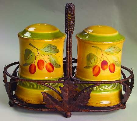 Marsala Salt & Pepper w/Metal Stand