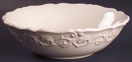 Felice Ivory 10" Round Vegetable Bowl