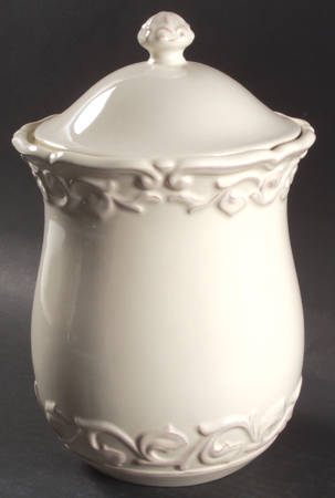 Felice Ivory Medium Canister & Lid
