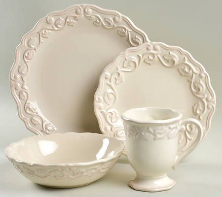 Felice Ivory 4 Piece Place Setting