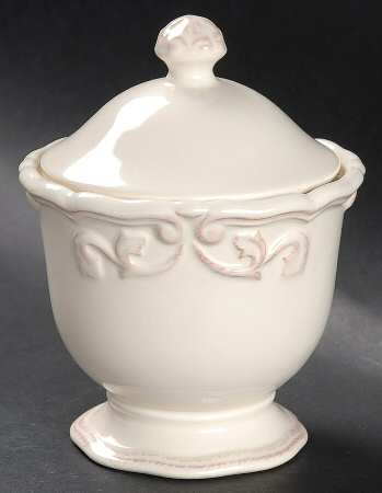 Felice Ivory Sugar Bowl & Lid