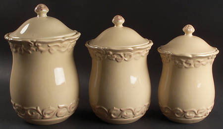 Felice Yellow (3 Piece) Canister Set (Box Set)