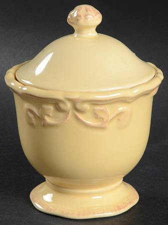 Felice Yellow Sugar Bowl & Lid