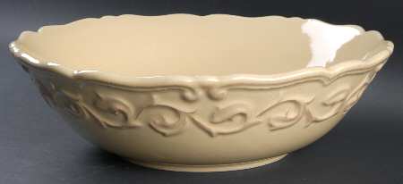 Felice Yellow 10" Round Vegetable Bowl