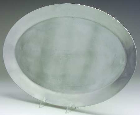 South Beach 17" Oval Metal Serving Platter