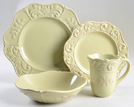 Isabella Sage Green 4 Piece Place Setting