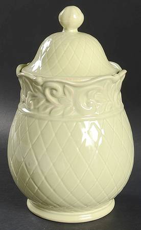 Isabella Sage Green Large Canister & Lid