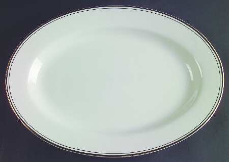 Elegance Gold Tone 14" Oval Serving Platter