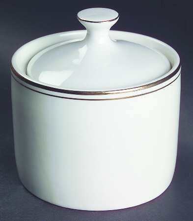 Elegance Gold Tone Sugar Bowl & Lid