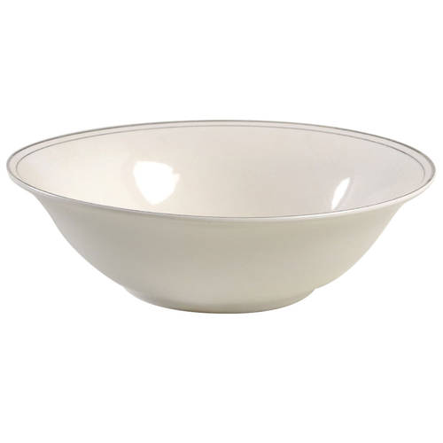 Elegance Platinum Tone 9" Round Vegetable Bowl