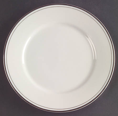 Elegance Platinum Tone Salad/Dessert Plate