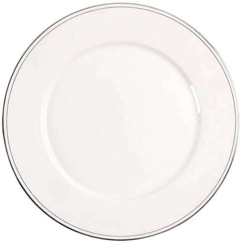 Elegance Platinum Tone 12" Chop Plate (Round Platter)