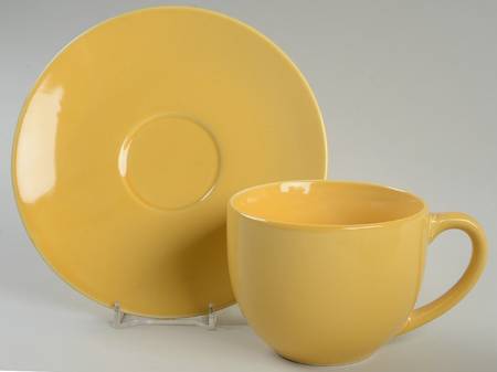 Chateau Buttercup (Yellow) Flat Cup & Saucer Set