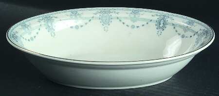 Davenport (Gold Trim) 9" Oval Vegetable Bowl