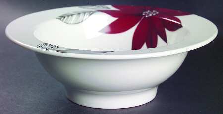 Claret Rim Cereal Bowl