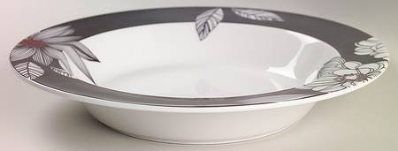 Claret Large Rim Soup Bowl