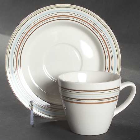 Sienna Flat Cup & Saucer Set