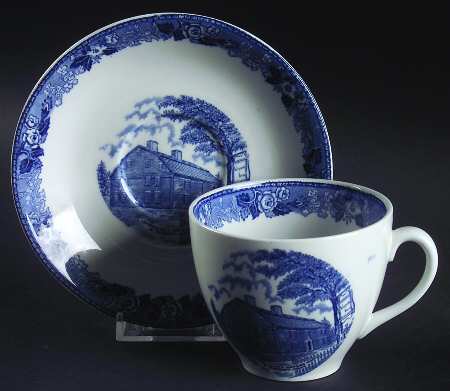 House of Seven Gables Flat Cup & Saucer Set