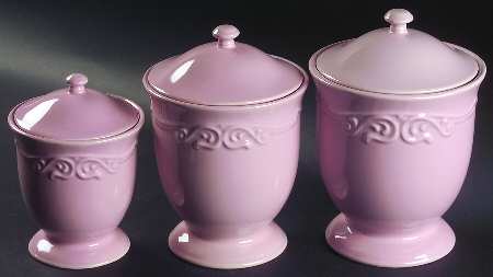 Vanessa Pink (3 Piece) Canister Set (Box Set)