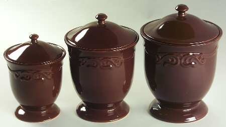 Vanessa Chocolate (3 Piece) Canister Set (Box Set)