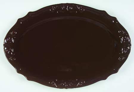 Vanessa Chocolate 18" Oval Serving Platter