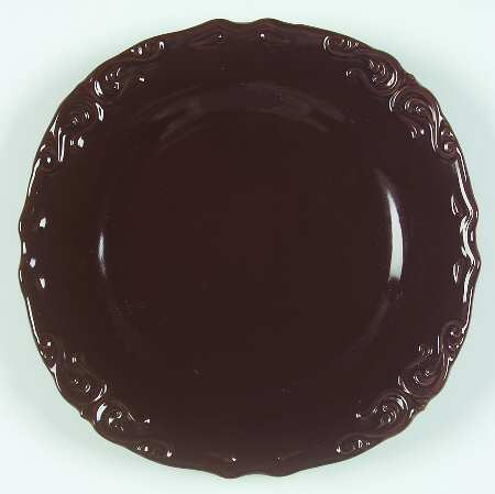 Vanessa Chocolate Salad Plate