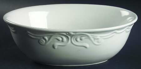 Vanessa White 11" Oval Vegetable Bowl