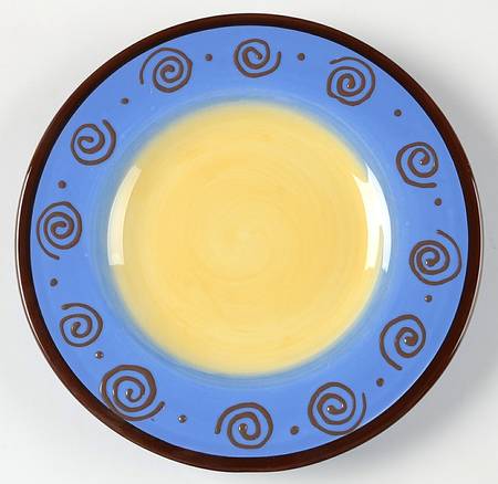 Carmen Blue Salad Plate