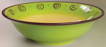 Carmen Green 11" Round Serving Bowl