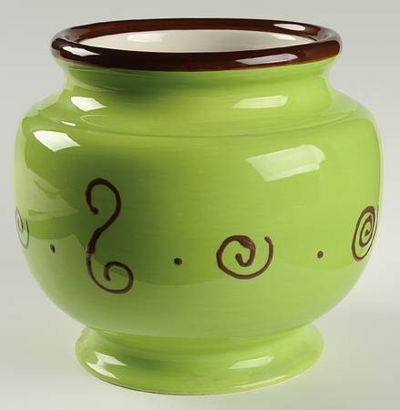 Carmen Green Small Canister No Lid