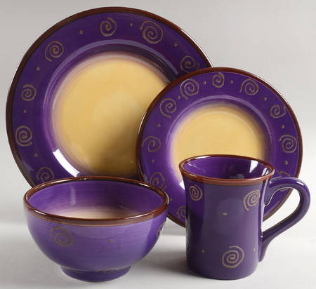 Carmen Purple 4 Piece Place Setting
