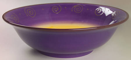 Carmen Purple 11" Round Serving Bowl