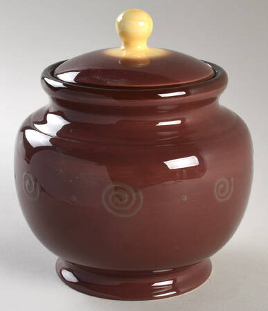 Carmen Brown Medium Canister & Lid