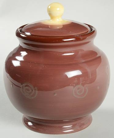 Carmen Brown Small Canister & Lid