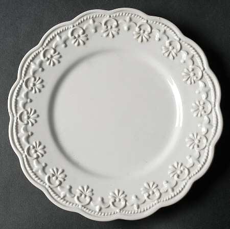 Lace White Salad Plate